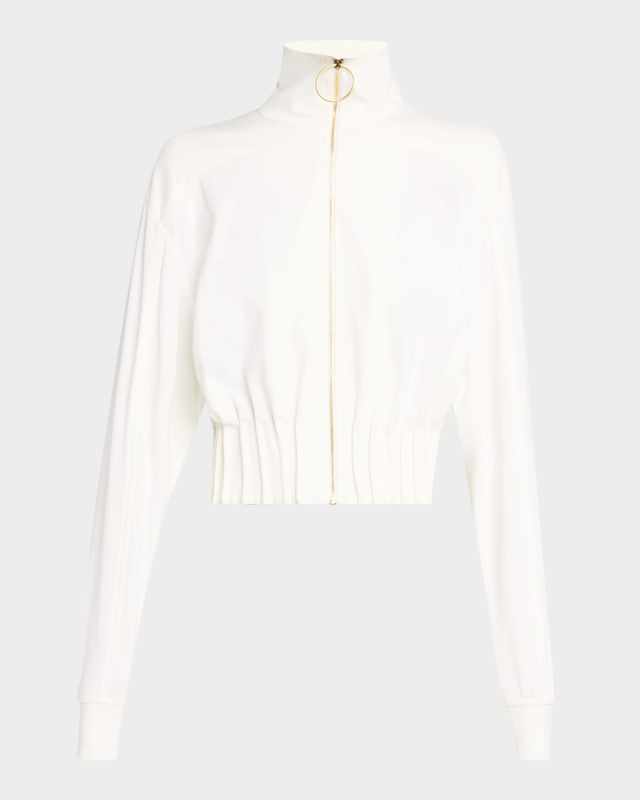 Outrun Cropped Pintuck Jacket